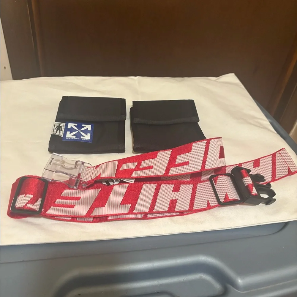 Off-White Industrial Belt and Water Bottle Bag, 100% Authentic, Brand New